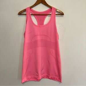 Lululemon Tank Top Womens 10 Pink Swiftly Tech Racerback Seamless Athletic Yoga